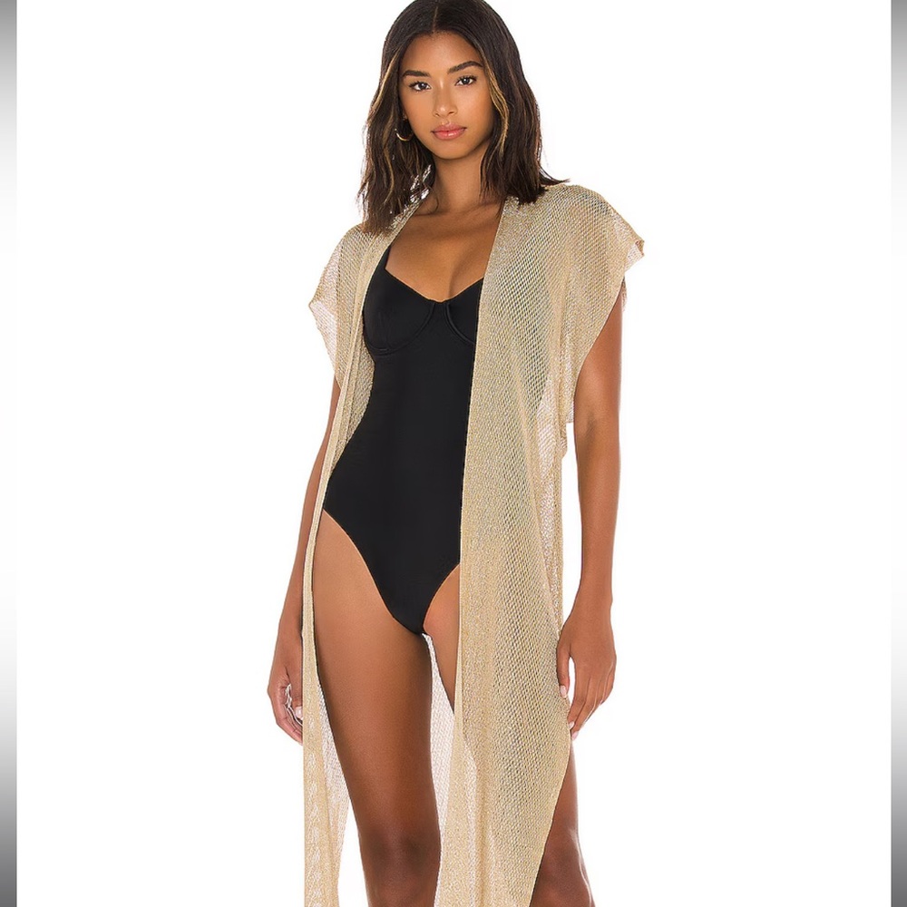 COPY - Gold Metallic kimono